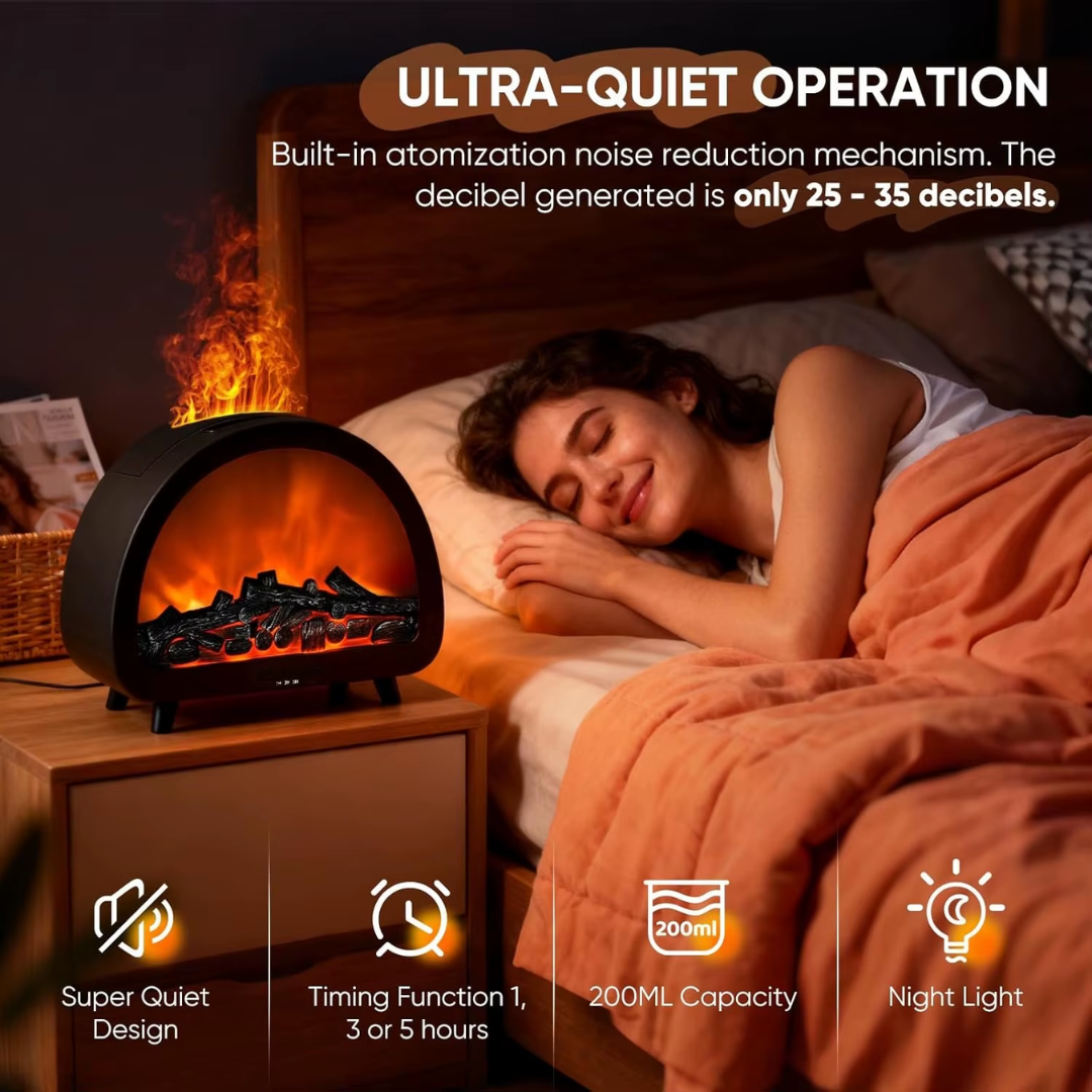 Calming LED Flame Humidifier
